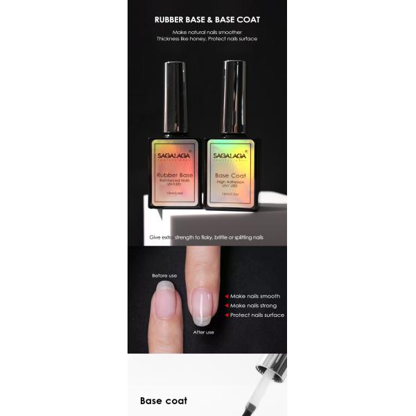 Gel Base and Top Coat French Rubber Base Uv Gel Nails Polish Cear Kg