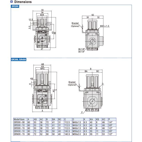 1 / 4" Pneumatic Air Regulator , Automatic Air Compressor Pressure Regulator