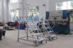 150kg 130 Kg 4 Step Industrial Step Ladder Steel Rolling Ladder For Building