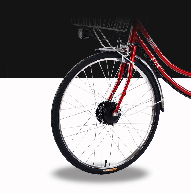 250W 26 Inch Electric City Bike With Pedal Assist 8Ah / 10Ah Lithium Battery