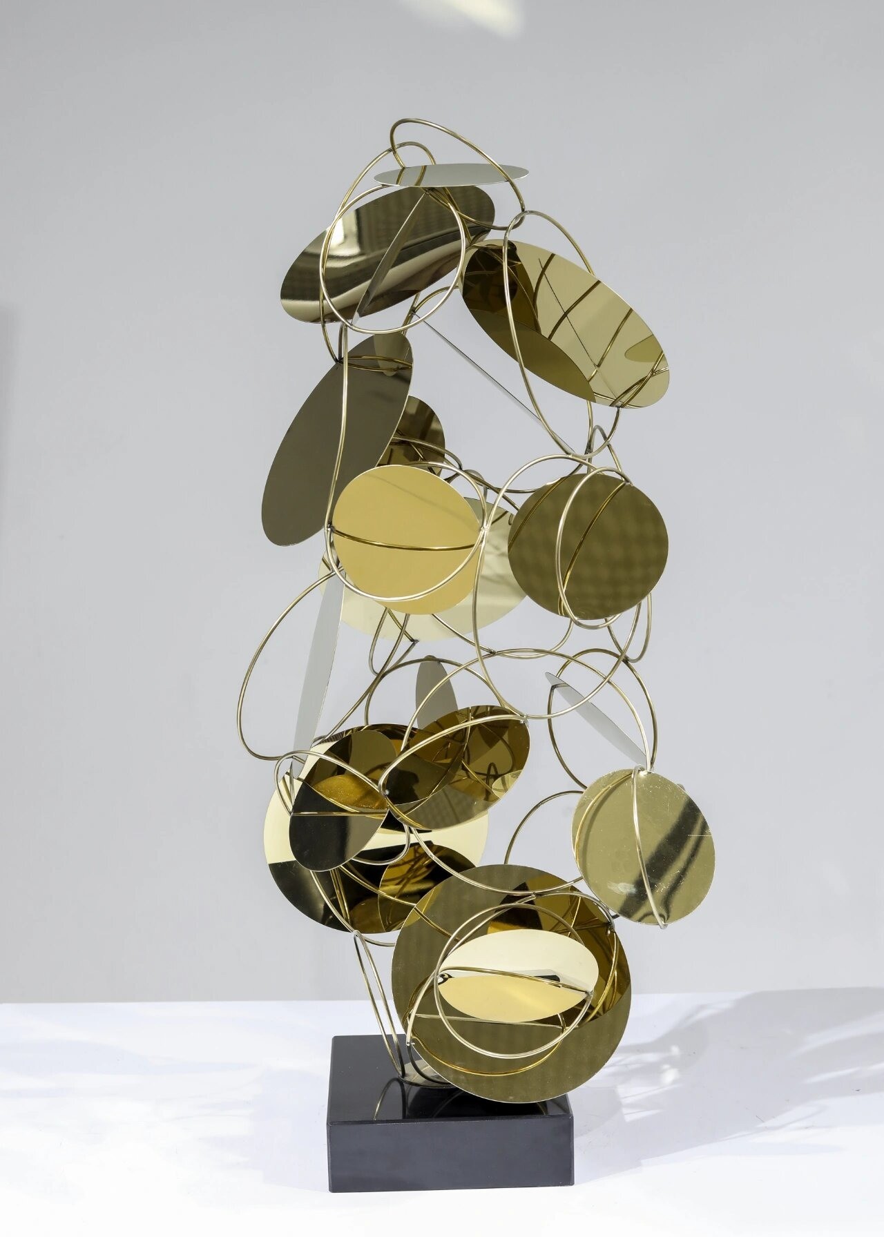 Sweet Design Modern Luxury Stainless Steel Rose Gold Floor Sculpture For Decor