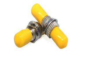 Wholesale ST Simplex Singlemode Fiber Optic Adapters Metal Type With Ceramic Sleeve from china suppliers