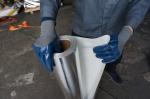Seamless Nitrile 3/4 Dipping Polyester Liner Gloves For Warehouse
