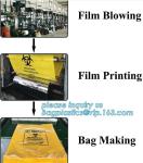 44 Gallon 37" X 50" Red Isolation Infectious Waste Bag / Biohazard Bag Linear