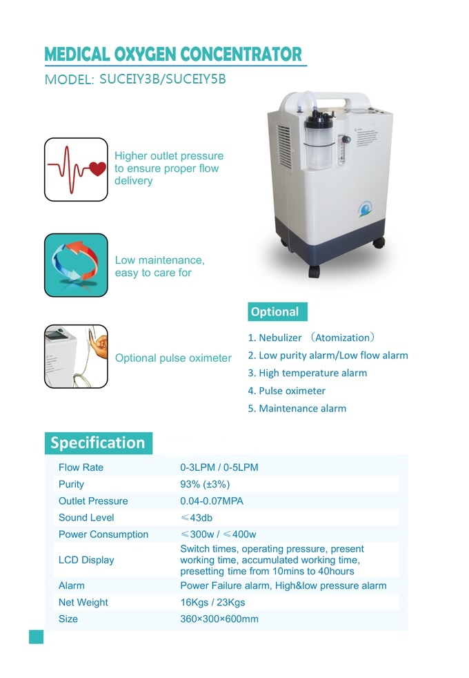Medical Grade 10L Oxygen Concentrator Dual Flow Hospital Emergency Equipment