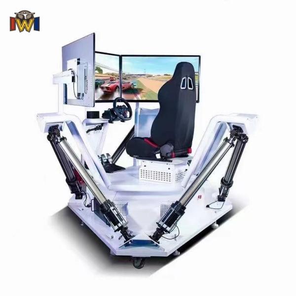 Racing Three Axis Motion Simulator 3 Screen Driving Simulator VR