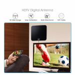 ABS 50 Mile Range Amplified Indoor HDTV Antenna with Detachable Amplifier Signal
