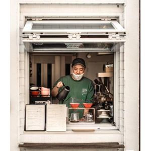 Craft Recyclable Material Folding Window Utilizing Upcycled Components for