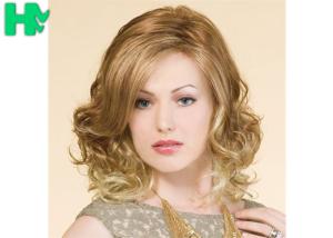 Wholesale Blond High Temperature Fiber Side Part Wave Synthetic Hair Wigs For Women from china suppliers