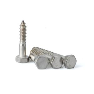 Wholesale DIN 571 M2 M4 M8 Hex Head Screws For Wood , Self Drilling Wooden Bed Screws from china suppliers