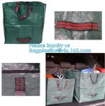 Outdoor Large Capacity Garden Gallon Waterproof Green Lawn PE Woven Waste Bags,