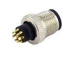 ip67 waterproof connector M8 M12 circular Male Female 3 4 5 pin straight front