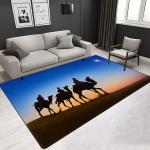 Design Customized Size Landscape 3D Printed Polyester Fiber Living Room Carpet