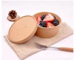 Top Sale Food Container Kraft Salad Paper Bowl Throwaway Greaseproof Soup 26oz