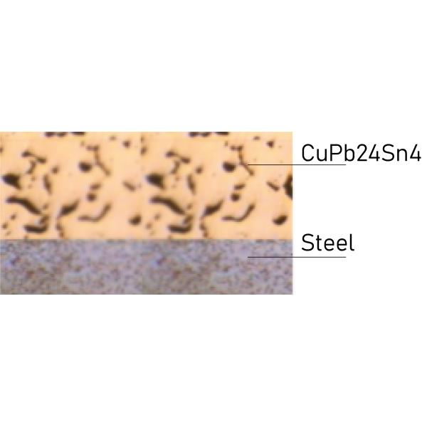 Bimetal Bearing -720 High Hardness Bimetallic Strip Metals Plates CuPb24Sn4 & CuPb30 Bushing Material