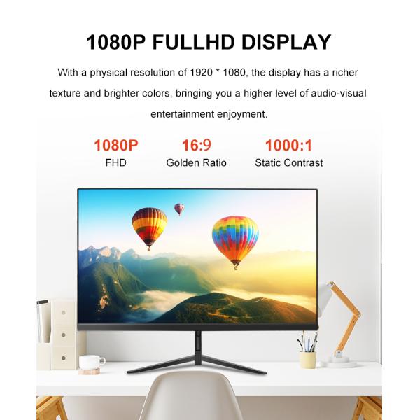 27 Inch LED Curved PC Gaming Monitor 1K 2K 144Hz 165Hz 180Hz 200Hz With Dual Speakers