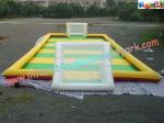 Popular Soapy Football PVC Inflatable FieId Sports Games, Water Soccer Pitch
