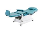 Electric Medical Outpatient Dialysis Phlebotomy Chair 4 Section On Casters