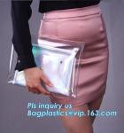 Eco-friendly Practical Waterproof Transparent Zipper Hand Bag PVC Cosmetic