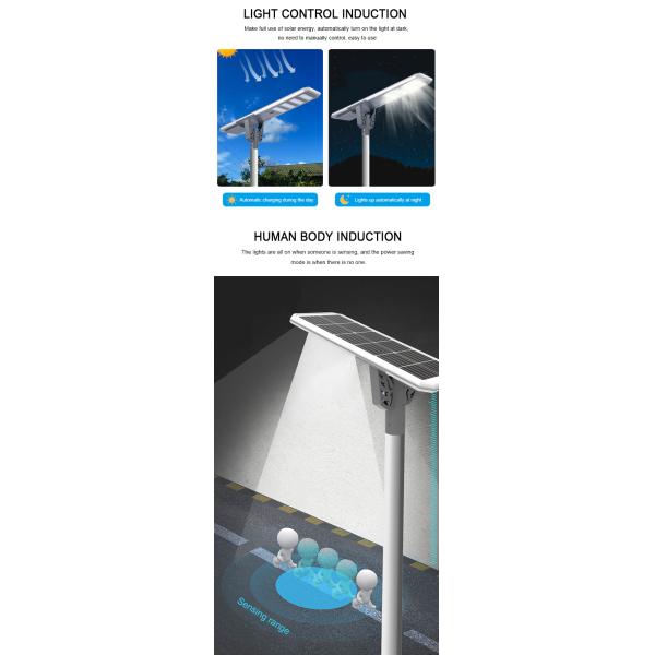 120LM/W Solar Flood Lights LED Street Lamp Multi Power 80W 90W 100W