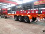 Steel Skeleton Semi Trailer for 20ft 40ft Container Chassis in Southeast Asia