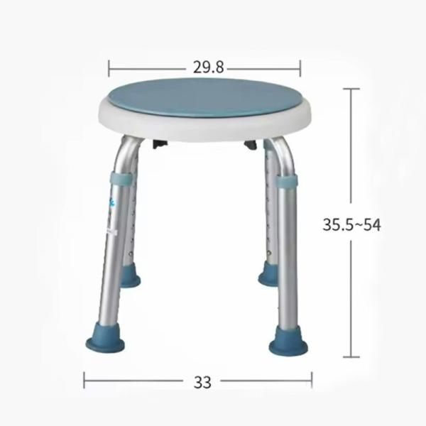 Health Care Swivel Bathroom Chair Home Swivel Bath Stool For Customized Load