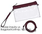 Fashion Clear Purses PVC Crossbody Bag Snakeskin Fringe Clutch Handbag Stadium
