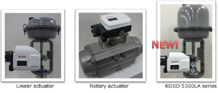 Small Size Control Valve Positioner KGP5000 Series Lightweight Linear / Rotary Travel Range
