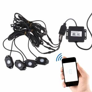 Wholesale RGB LED Rock Light Kits with Phone App Control Multicolor Neon Lights Under Off Road Truck SUV ATV from china suppliers