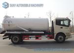 FOTON Auman 4x2 Vacuum Tank Truck / Vehicle Mounted Water Tanks Capacity 10m3