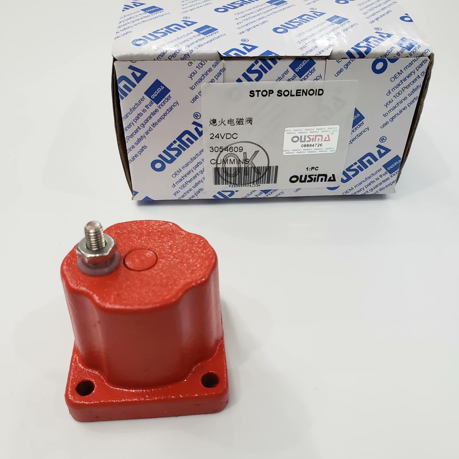 OUSIMA Fuel Shutoff Solenoid 3054609 24V For Cummins Engine parts