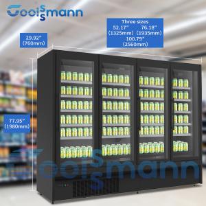 Wholesale Glass Door Beverage Display Fridge Plug In Automatic Defrosting Glass Door Cooler For Beverage from china suppliers