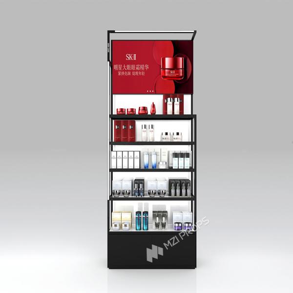 KLNS-R3 Multiple Levels of Display Space Skincare Display Cabinet with Soft Film
