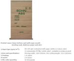 Cement packing kraft paper valve sack laminated with pp woven fabric, Square