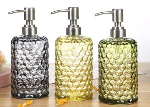 Wholesale Empty Glass Hand Sanitizer Bottle / Hair Shampoo Bottle With Lotion Pump from china suppliers