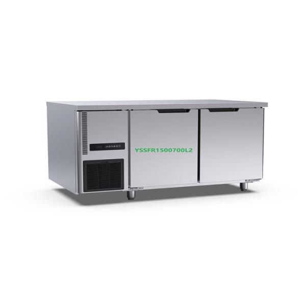 Commercial 2 Door Table Chiller Hotel Kitchen 360l Table Top Deep Freezer 1500