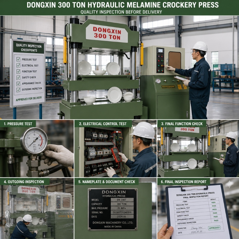 Computerized Melamine Press Machine With PLC Control For Dinnerware Production