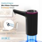 Black USB Rechargeable Water Pump Dispenser 800mAh For Home Office