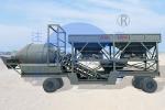 380V JZM1000 Mobile Concrete Equipment, 50 Cubic Meters / Hour Concrete Batching