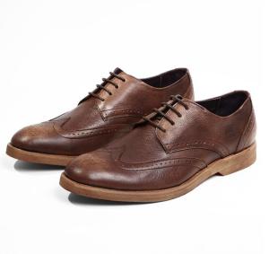 Wholesale Comfortable Derby Mens Leather Casual Shoes , Breathable Soft Sole Shoes For Adults from china suppliers