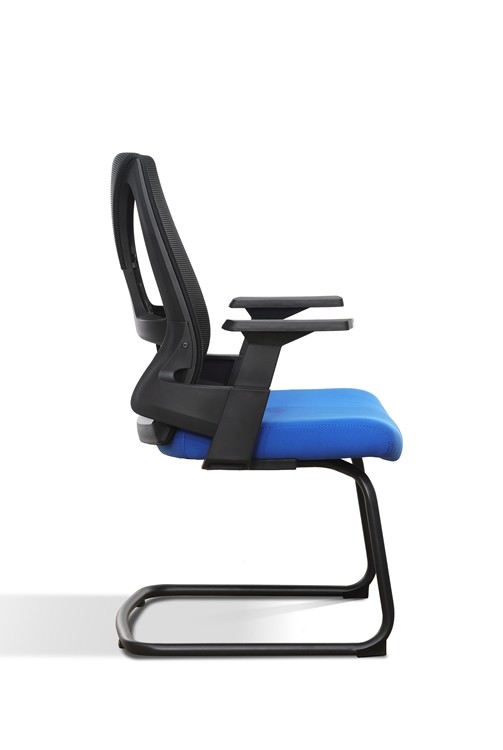 Blue 256'' Funria Ergonomic Mesh Office Swivel Chair Resists Abrasion