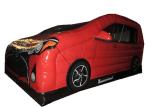 Small PVC red car inflatable bouncer digital painting new inflatable car jump