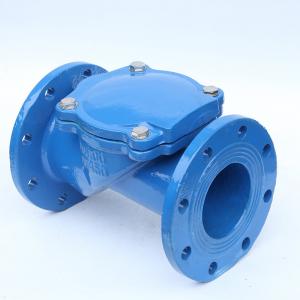 Wholesale H44X-10 Cast Iron Swing Check Valve Nodular Flange Rubber Flapper Check Valve from china suppliers