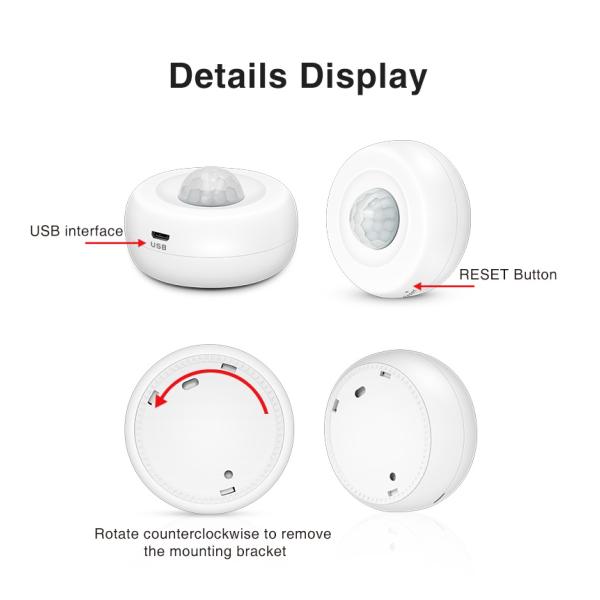 DC3V Tuya Wifi Pir Motion Sensor Human Detector Smart Alarm Sensor