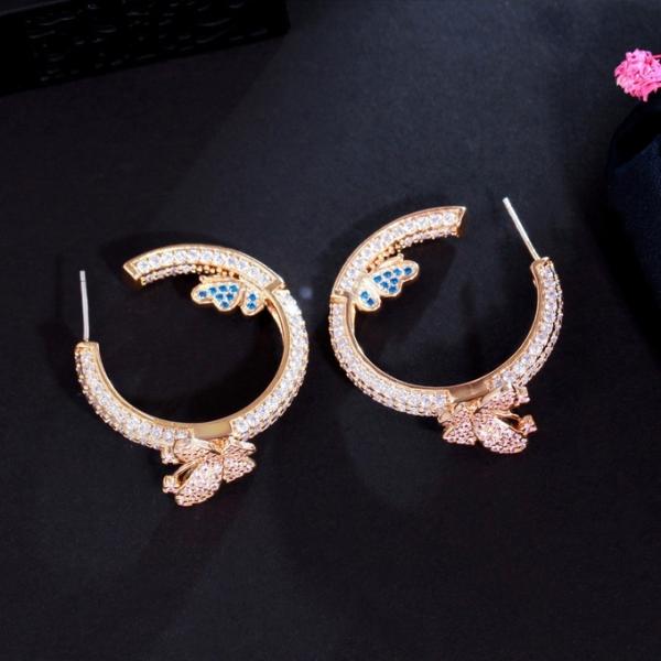 Fashion Trendy Butterfly Earring for Women Wedding Cute Butterfly Earring Butterfly Earring Jewelry for Party Gift
