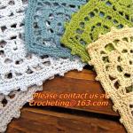 handmade hook needle coasters zakka vintage crochet cup mat mobile phone pad