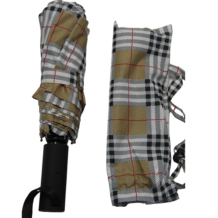 8mm Metal Shaft Full Automatic Umbrella Stripe Pattern For Business Men