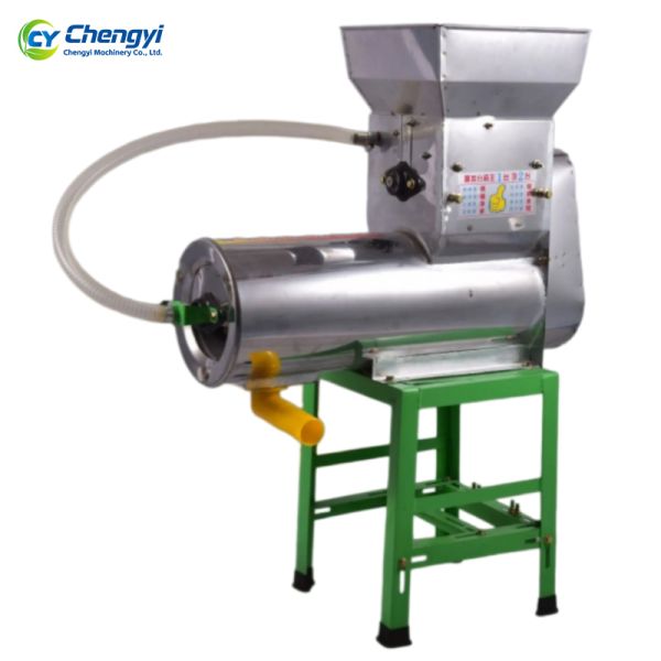 Starch extraction machine installed in factory setting