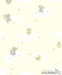 Elephant Cartoon Household Children Room Wallpaper PVC Wallcovering Chinese