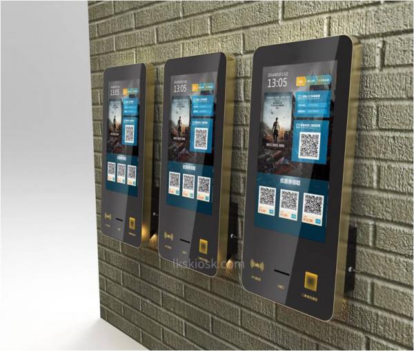 Quality 21.5 Inch Wall Mounted Digital Innovative And Smart , Multifunctional Card Dispenser Kiosk By LKS,China for sale